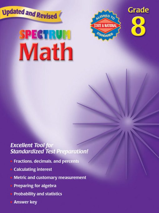 Rich Results on Google's SERP when searching for 'Spectrum Math Workbook 8'